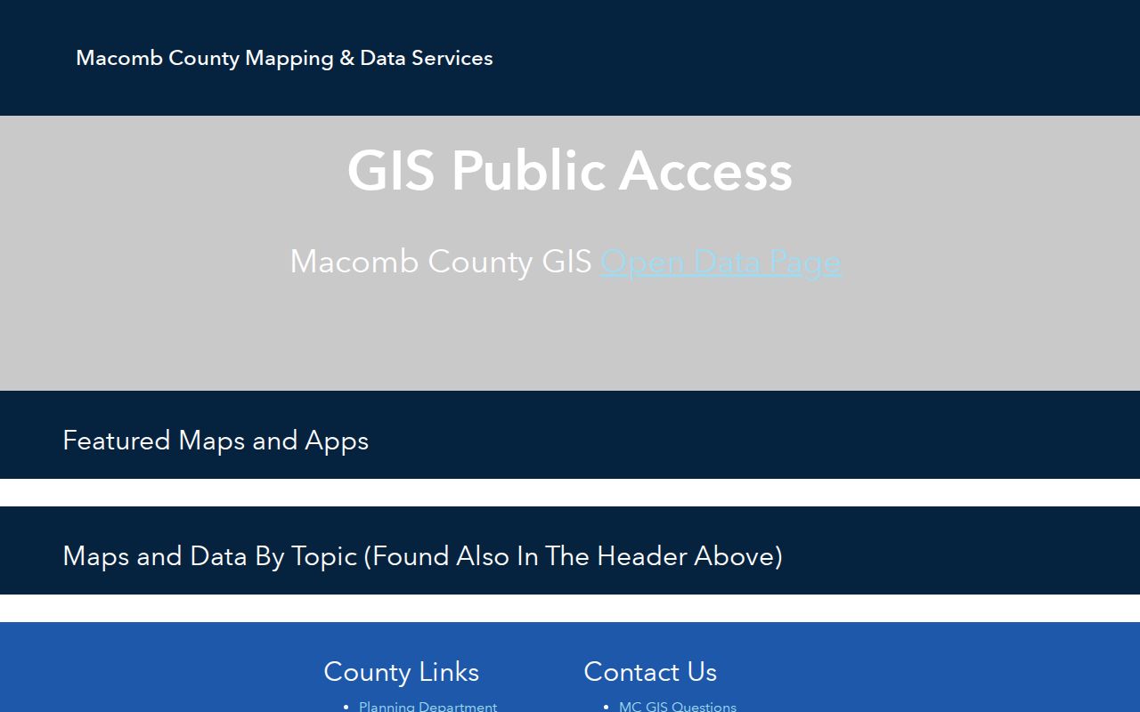 Warren neighbors Macomb GIS parcel map search