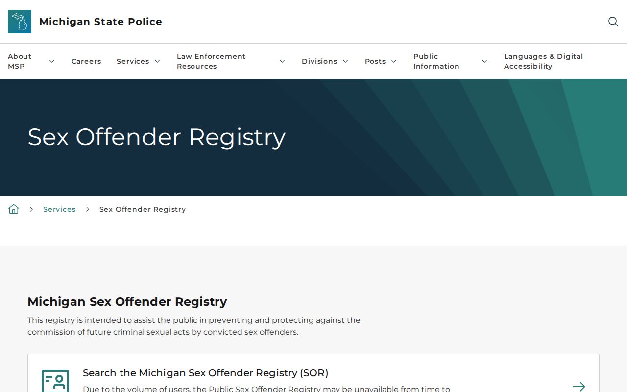 Warren resident lookup Michigan public registry search options
